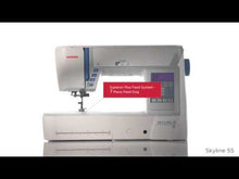 Load and play video in Gallery viewer, JANOME SKYLINE S5 SEWING & QUILTING MACHINE